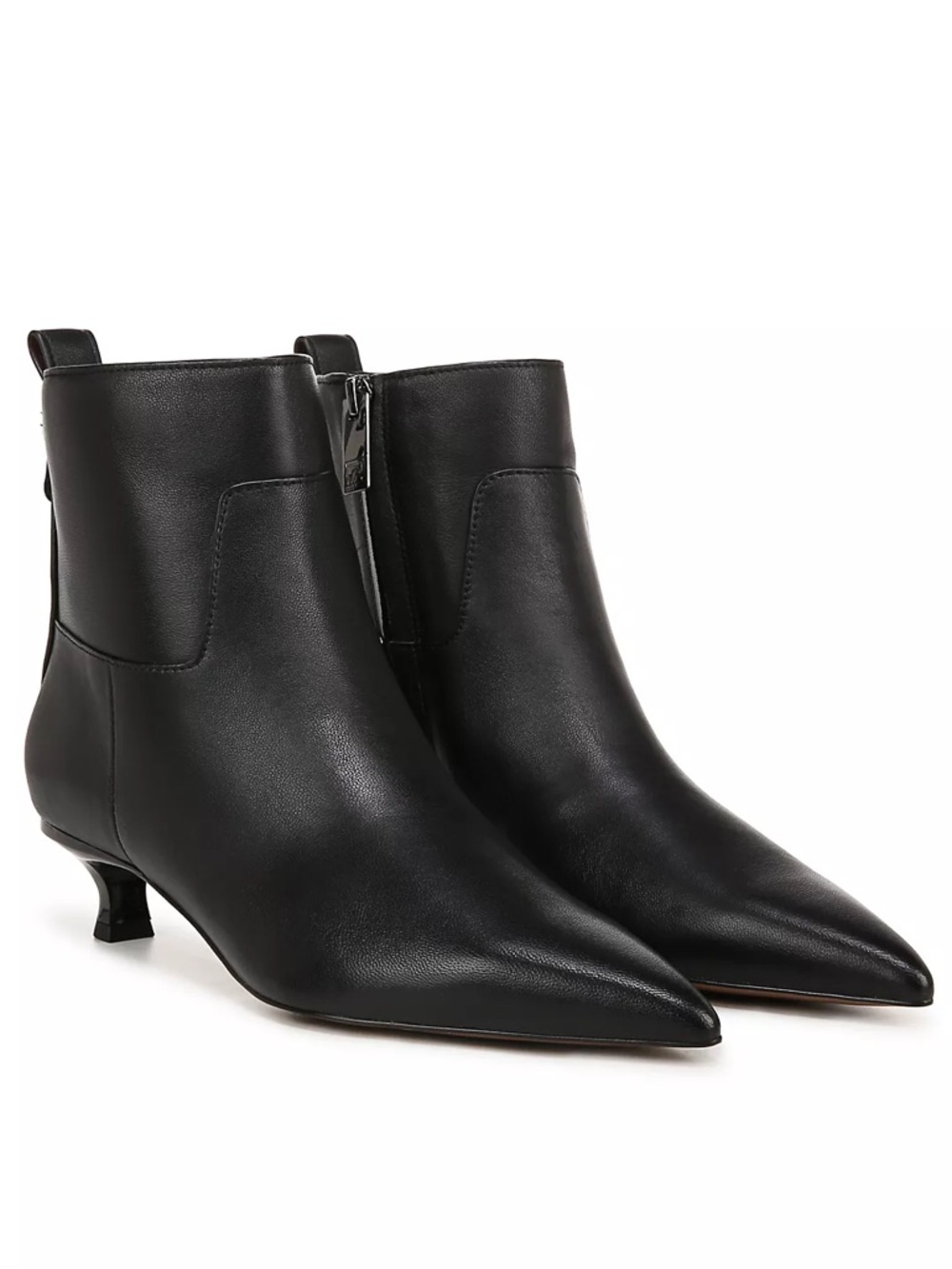 Anthropologie Sarto Mala Ankle Boots in Black Leather - Picture 2 of 7